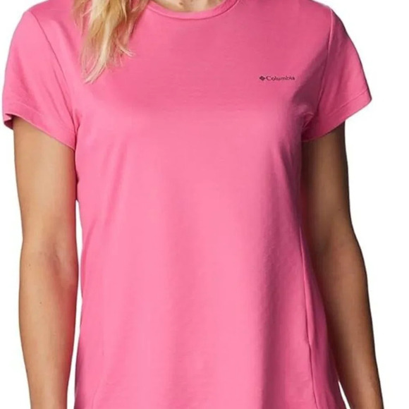 Columbia Wild Geranium Standard Zero Ice Cirro-Cool Short Sleeve Shirt Size XXL - Picture 1 of 11